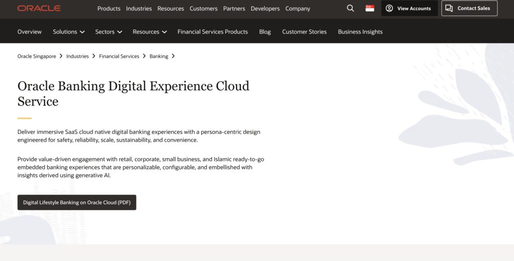 Oracle Banking Digital Experience